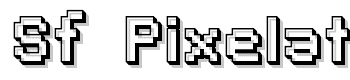Sf-Pixelate-Shaded-Bold font